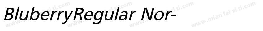 Bluberry Regular Nor字体转换